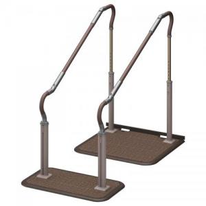 スムーディステップサポート両手すり両連結2100タイプ踏み台なし