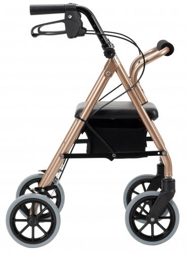 四輪歩行車 ハッピーⅢミニ ローズゴールドメタリック｜BASE