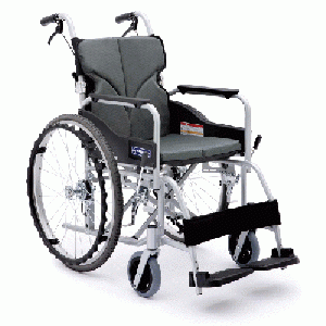 自走型車いす　バックス　BK22-40SB　チャコールグレー