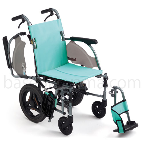 ミントグリーン 折りたたみ介助用車椅子　カルティマ 介助型 カルティマ 多機能(グリーン)CRT-8｜BASE