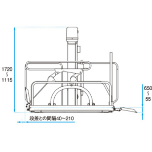 車椅子用段差解消リフト UD-320CS|BASE 車椅子用段差解消リフト UD-320CS|BASE